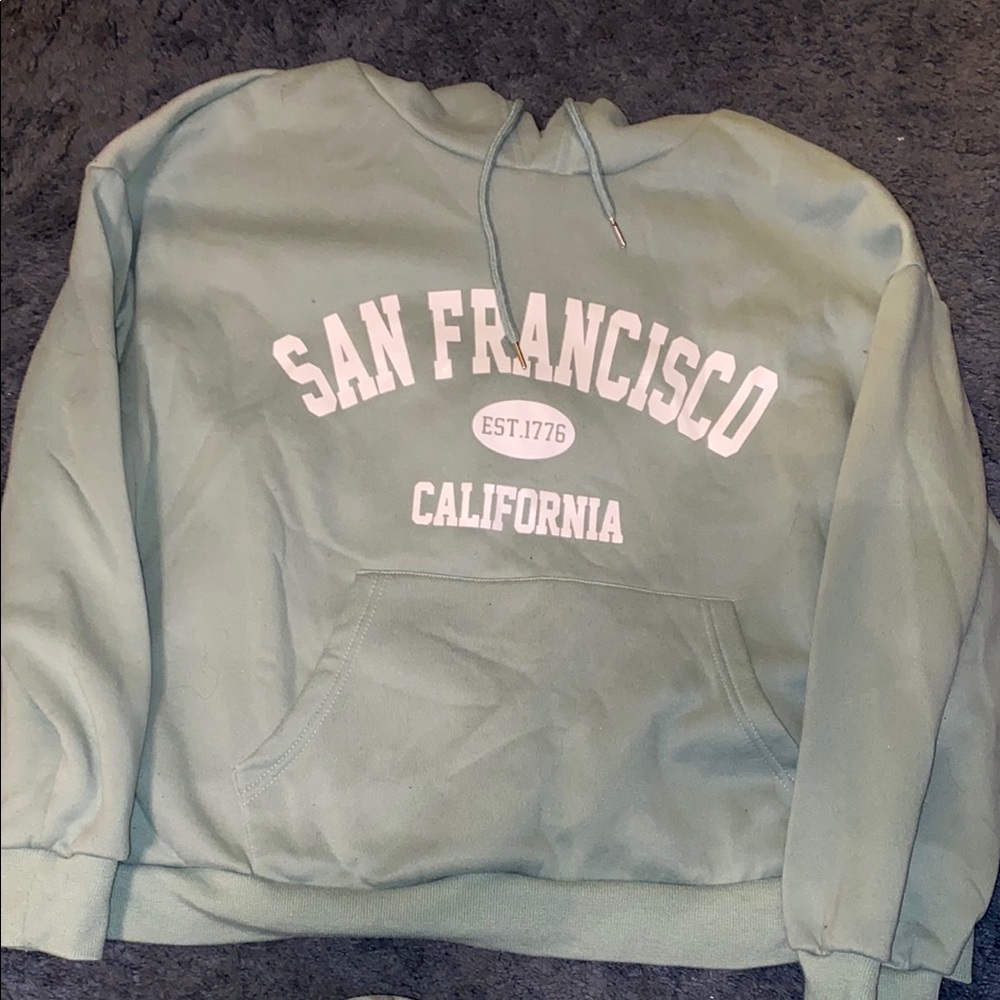 SHEIN Green San Francisco Hoodie